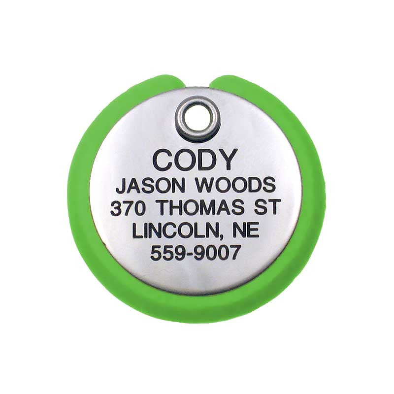 Round Frame Tag, - Lucky Pet